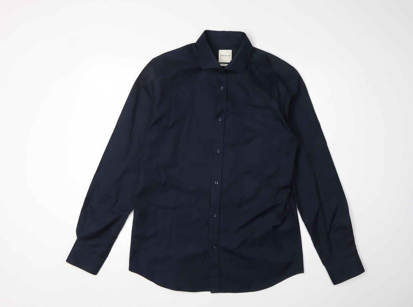 Premium by Jack & Jones Men's Blue L Button-Up Shirt