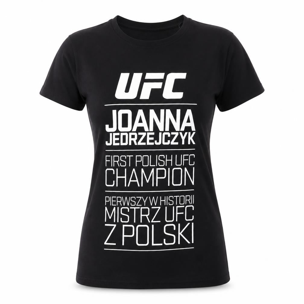 Womens UK Size L UFC Black 100% Cotton T-Shirt