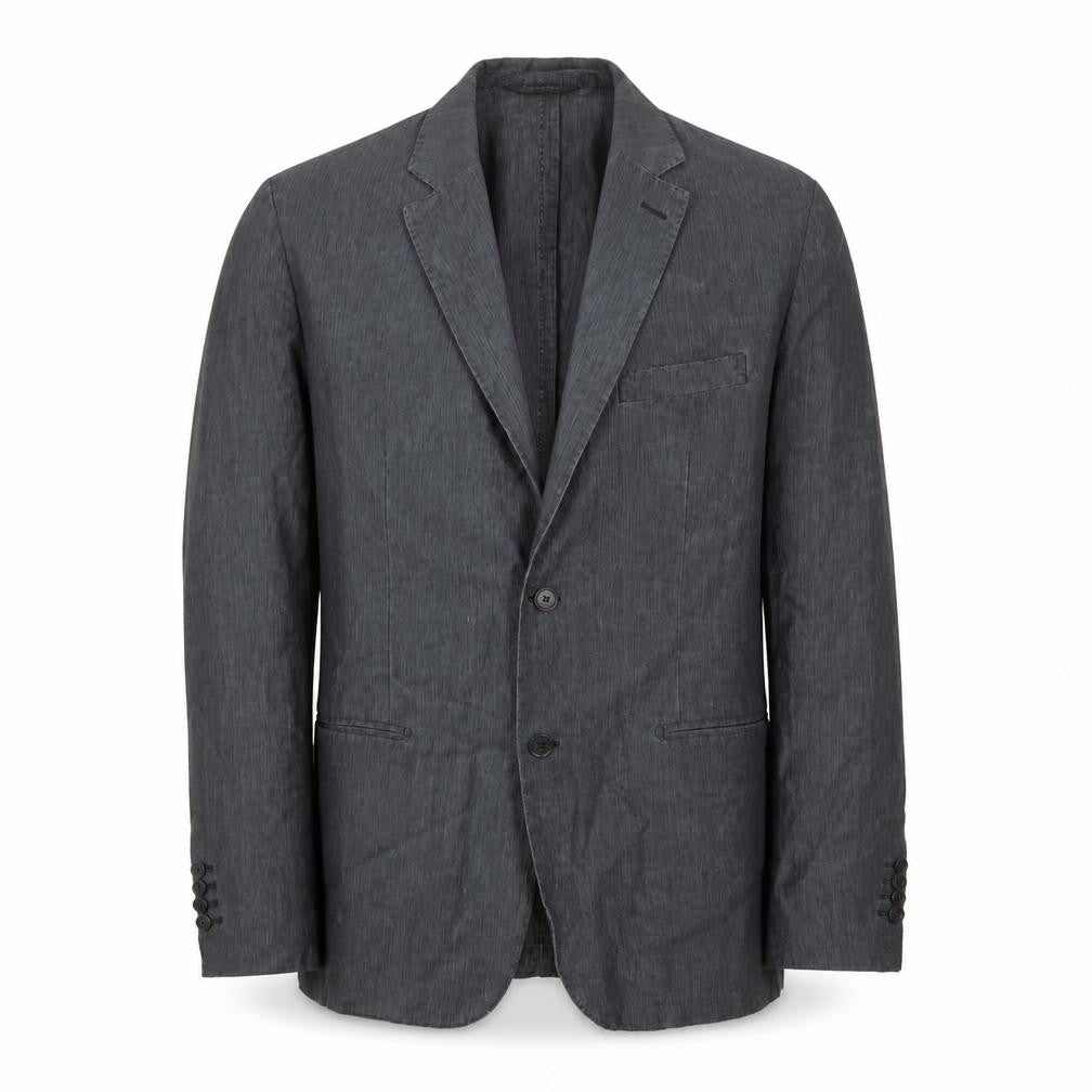 Mens 40 Chest Regular Calvin Klein Grey Two-Button Blazer
