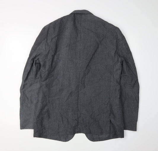 Calvin Klein Men's Grey Blazer Size 39-40 Single-Breasted