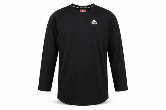 Kappa Men's Black S Casual Pullover Long Sleeve Top