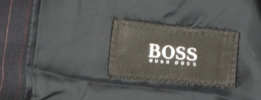 Hugo Boss Men's Blue Striped Suit Jacket 44