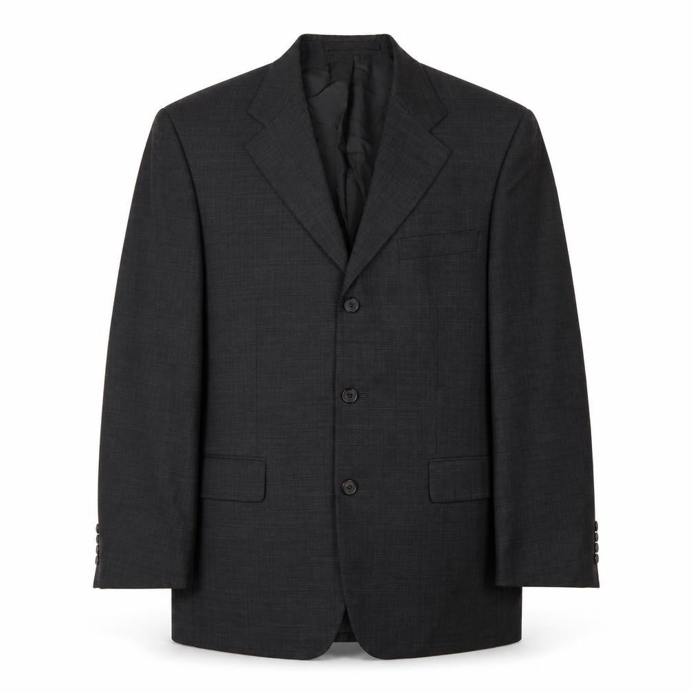 Mens 38 Chest Regular HUGO BOSS Black Two-Button Blazer