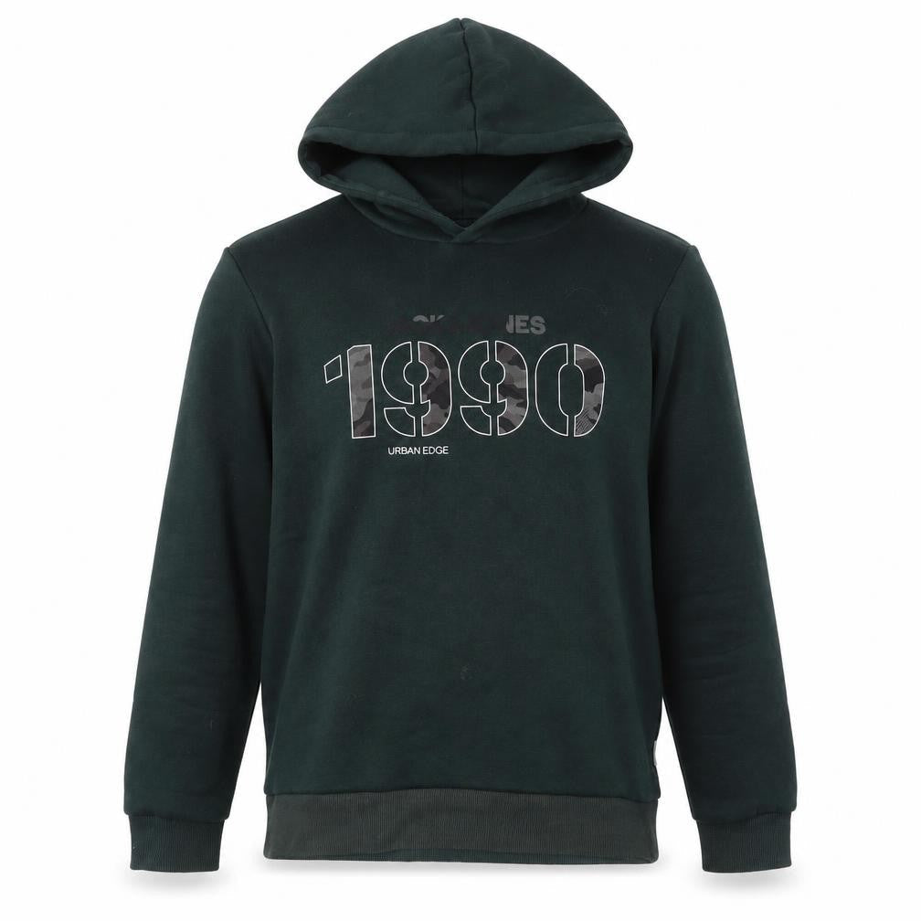 Mens UK M Regular JACK & JONES Green Pullover Hoodie