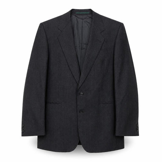 Mens 40 Chest Regular Dunn & Co Grey Two-Button Blazer