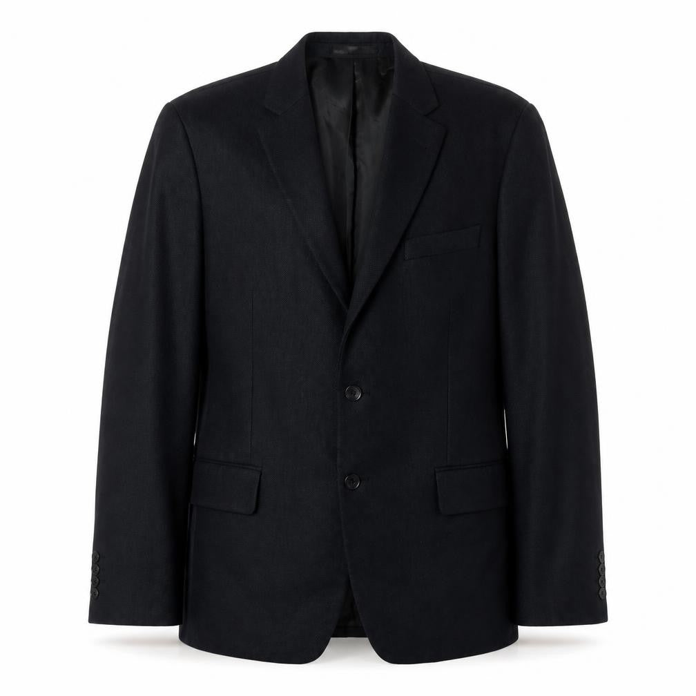 Mens 44 Chest Regular Jeff Banks Black Two-Button Blazer