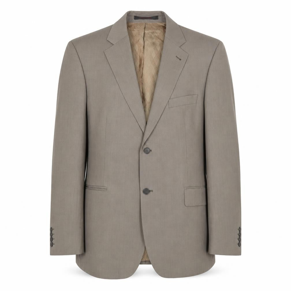 Mens 44 Chest Regular Jeff Banks Grey Two-Button Blazer