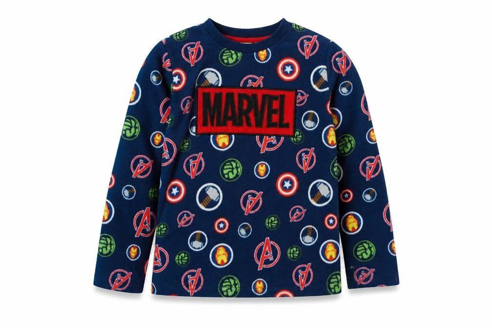 Marvel Boys Blue Avengers Pyjama Top 6-7 Years