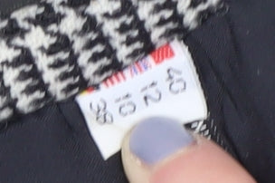 Gor-Ray Women's Black Check Wool Pencil Skirt Size 12