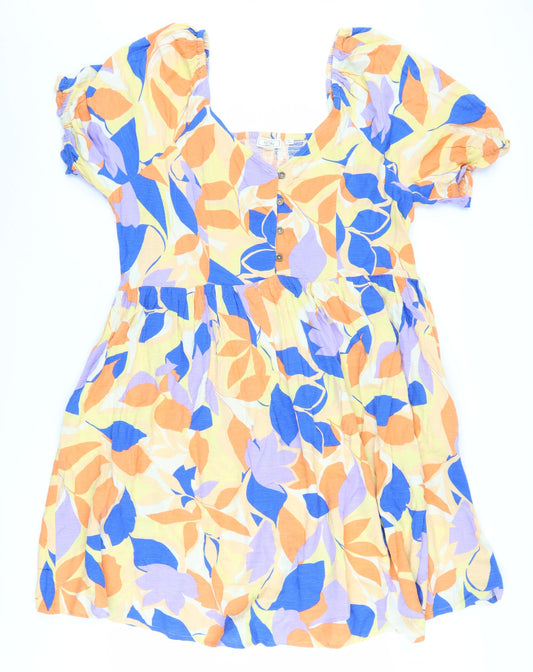 Fat Face Women's Multicoloured A-Line Dress, Size 20, Long