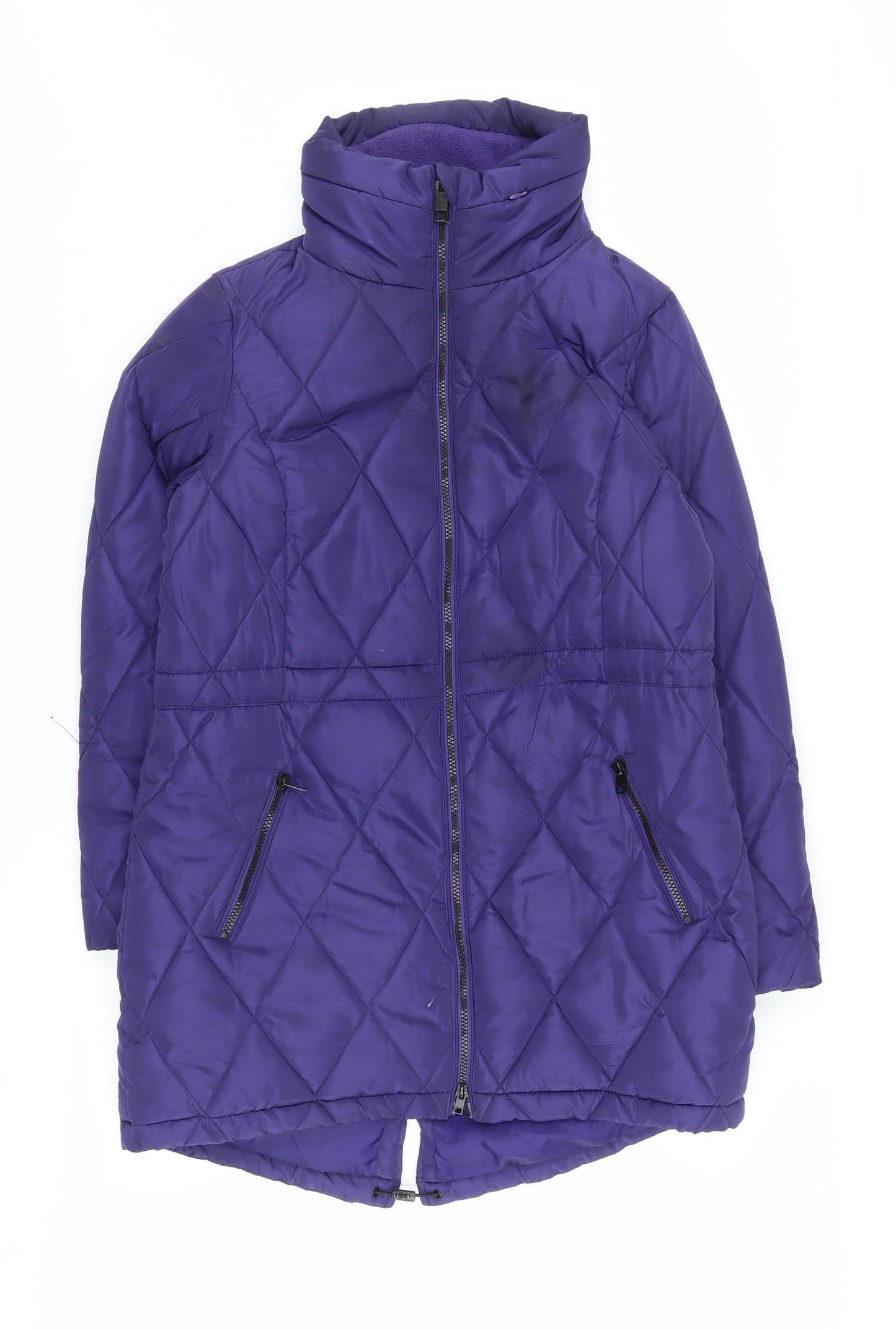 Marks and Spencer Women's Purple Quilted Jacket, Size 12