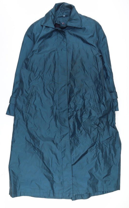 Marlbeck Women's Blue Long Overcoat Size 14