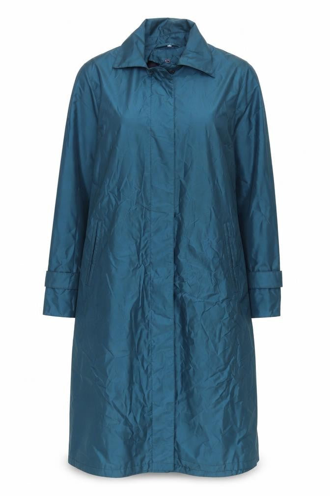 Marlbeck Women's Blue Long Overcoat Size 14