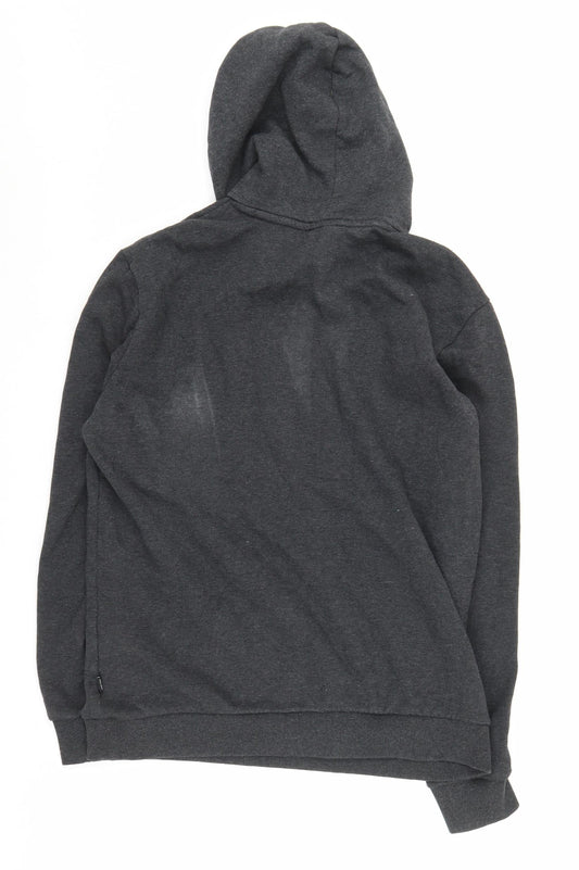 Puma Men's Grey M Hoodie with Logo Accent