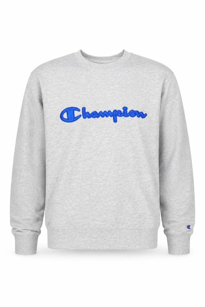 Mens UK L Regular Champion Grey Pullover Sweatshirt