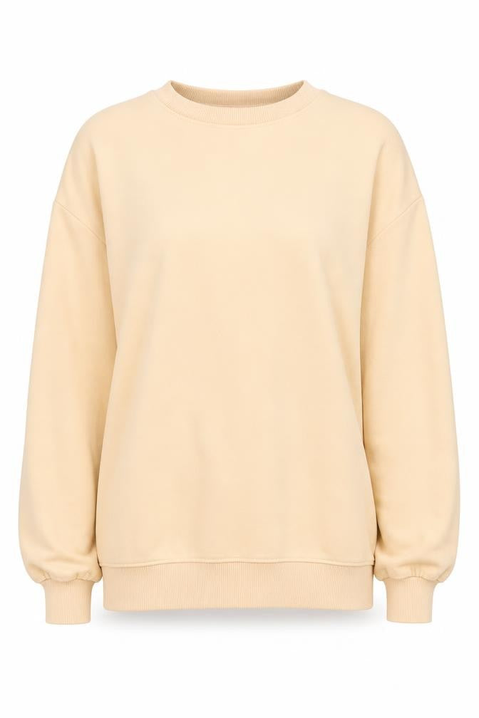 Threadbare Women's Beige Crew Neck Sweatshirt Size 12