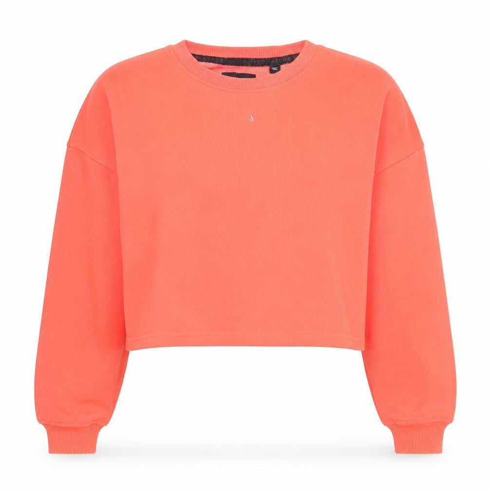 Pink Soda Sport Women's Orange Crop Sweatshirt UK 12