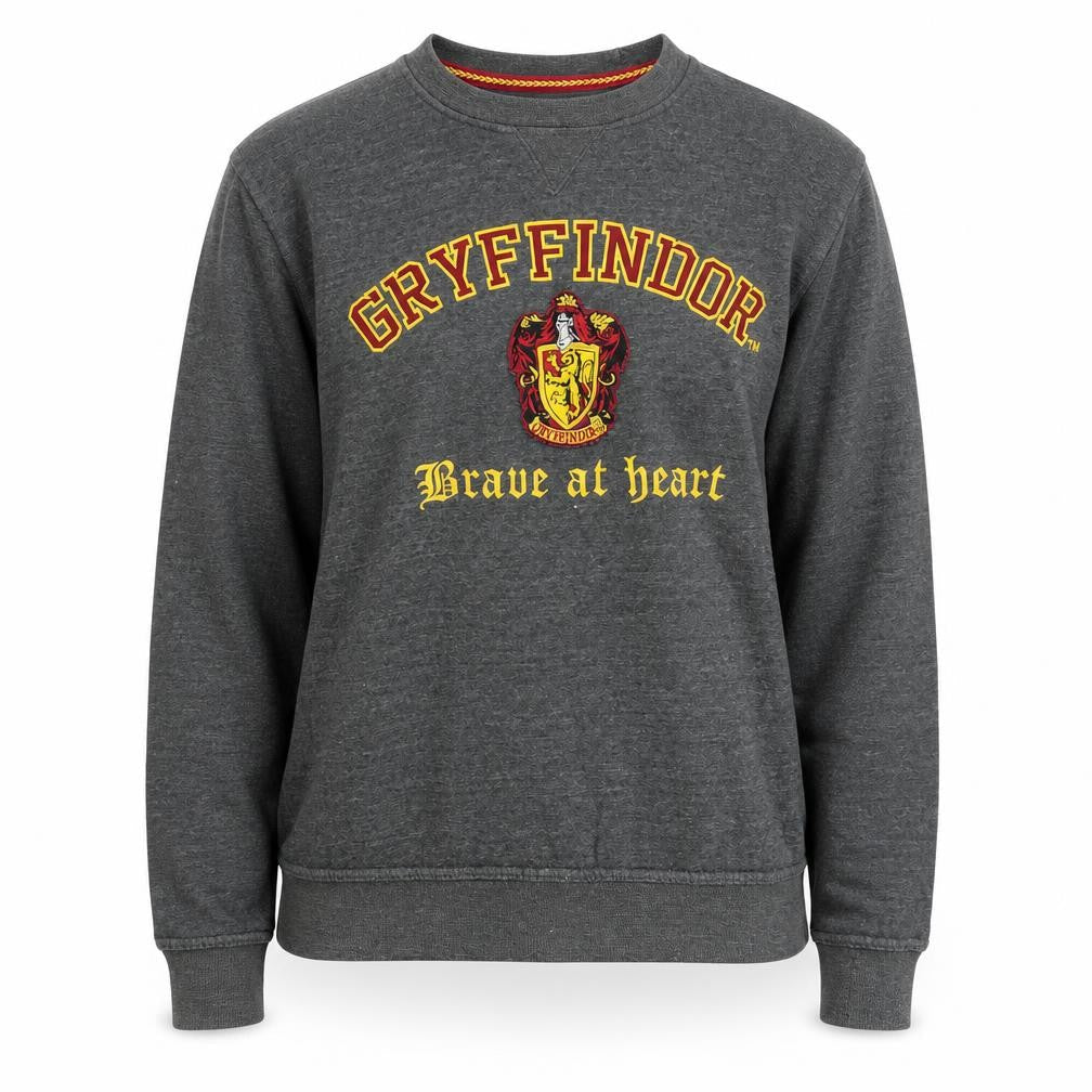 Unisex Adults UK M Regular Harry Potter Grey Pullover Sweatshirt