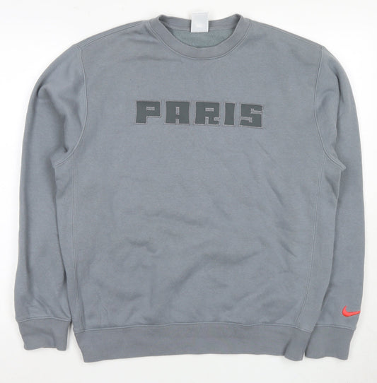 Nike Men's Grey Paris Pullover Sweatshirt S