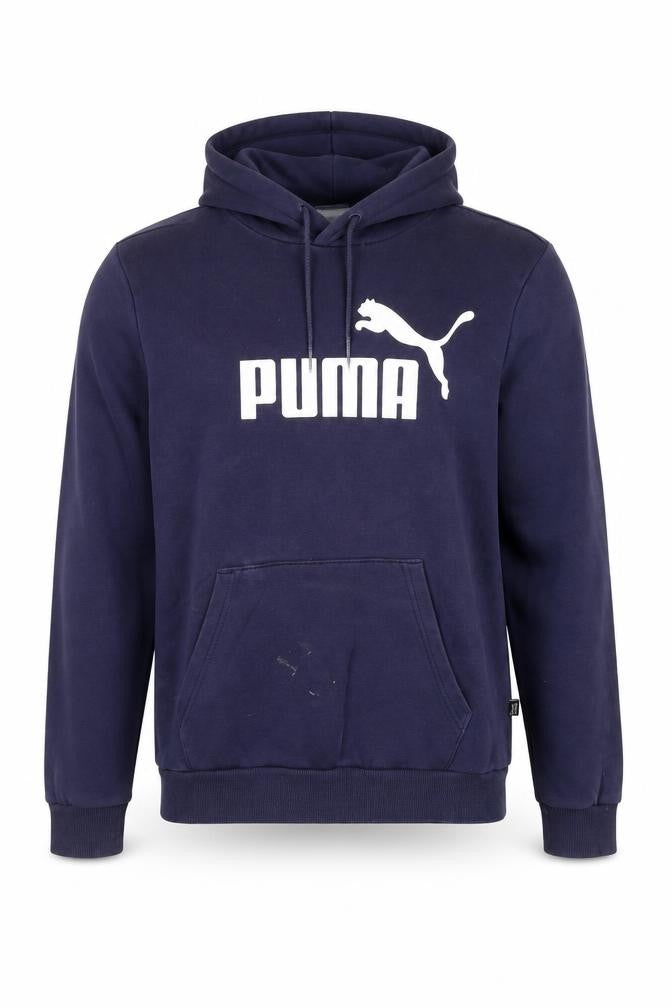 Mens UK S Regular PUMA Blue Pullover Hoodie