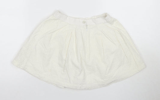 Jigsaw Junior Girls Ivory A-Line Skirt 8-9 Years