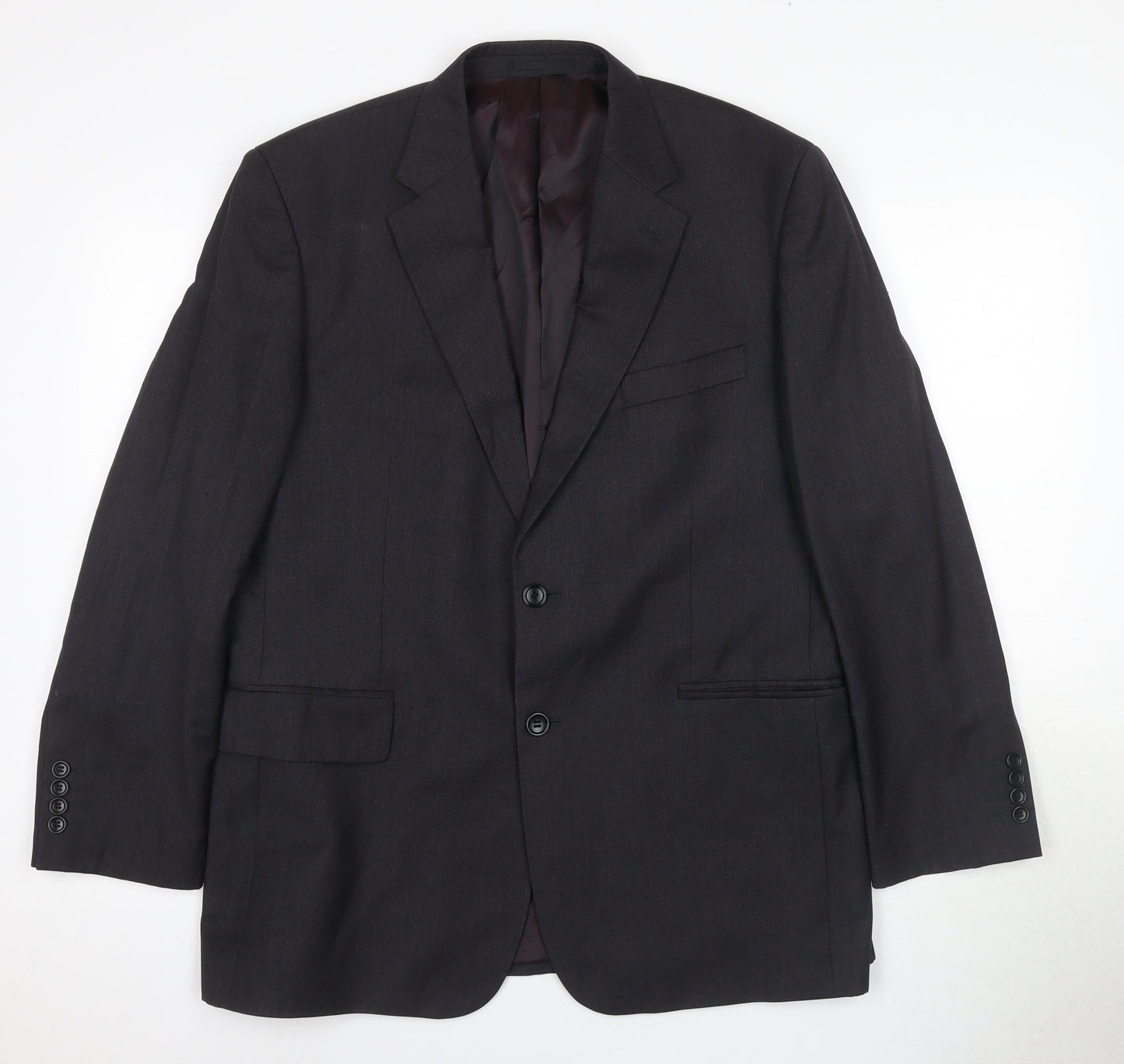 Chester Barrie Men's Black Wool Suit Jacket 42S Formal