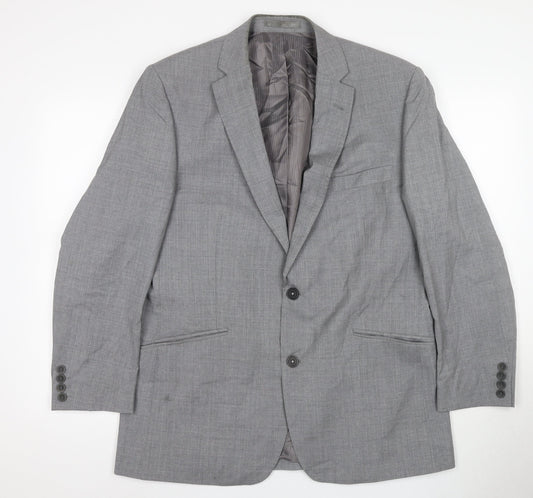 Jasper Conran Men's Grey Blazer 42 Regular Business Formal