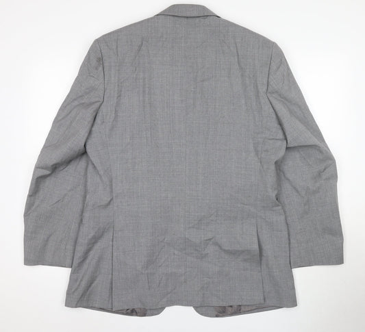 Jasper Conran Men's Grey Blazer 42 Regular Business Formal