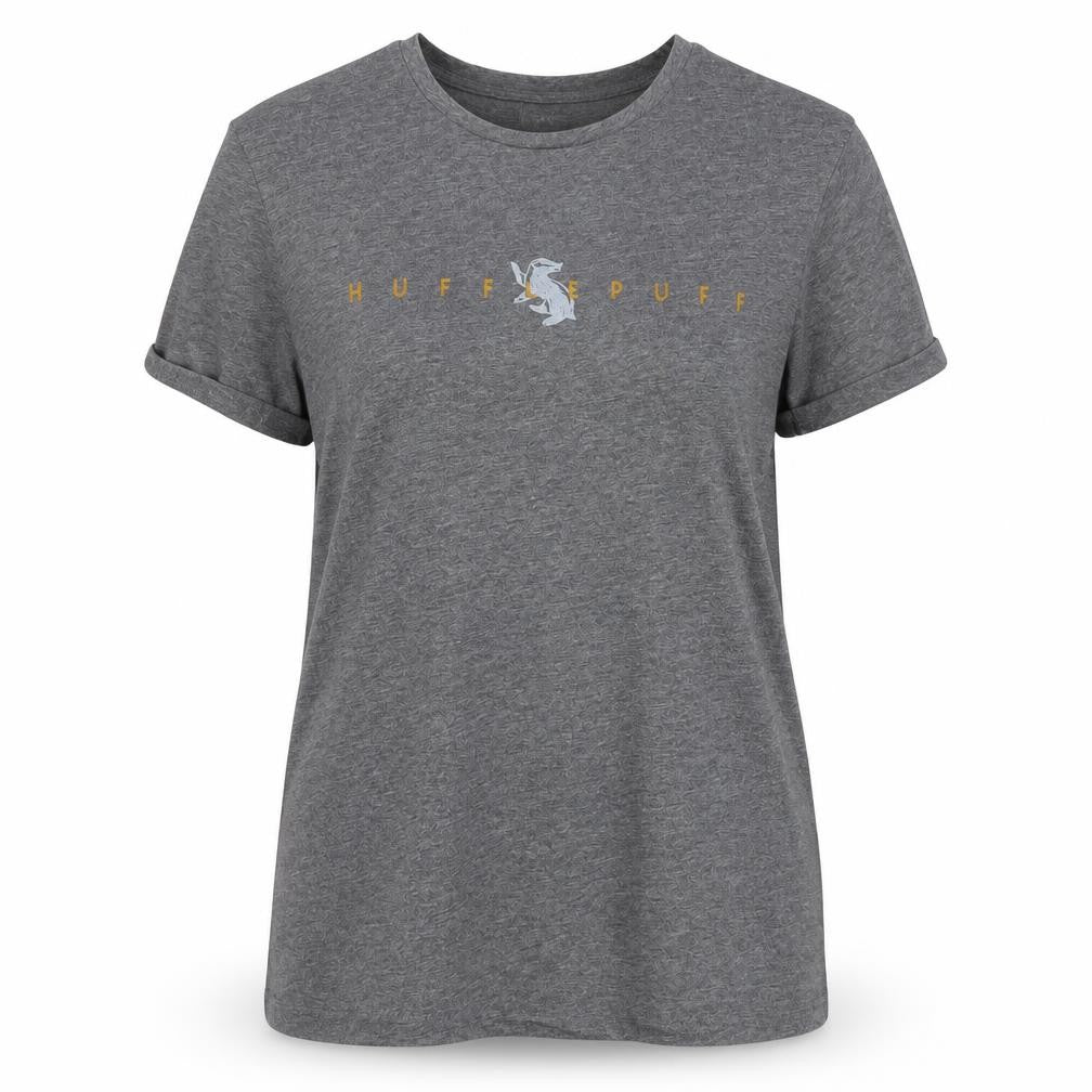 Unisex Adultss UK Size 8 Harry Potter Grey Polyester Blend T-Shirt
