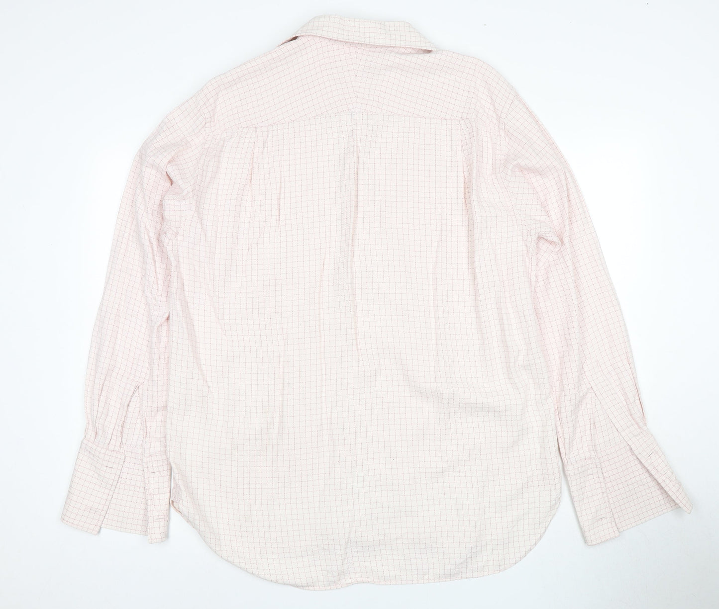 Daniel Hechter Men's Pink Check Cotton Dress Shirt M