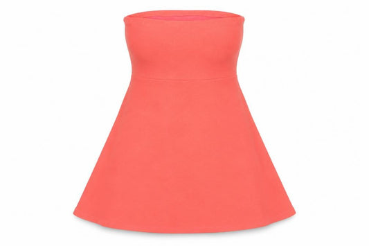 Superdry Women’s Pink A-Line Strapless Midi Dress