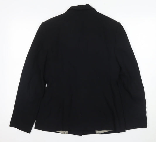 Laura Ashley Women's Black Suit Jacket Size 12