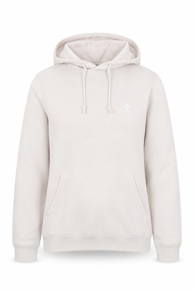 Unisex Adults UK XS Regular Converse Beige Pullover Hoodie