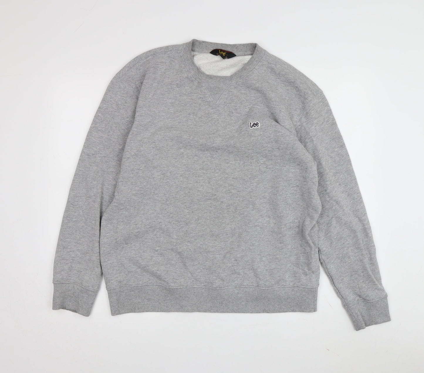 Lee Men's Grey Pullover Sweatshirt, M, Regular Fit