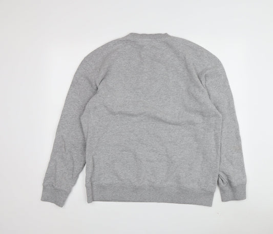 Lee Men's Grey Pullover Sweatshirt, M, Regular Fit