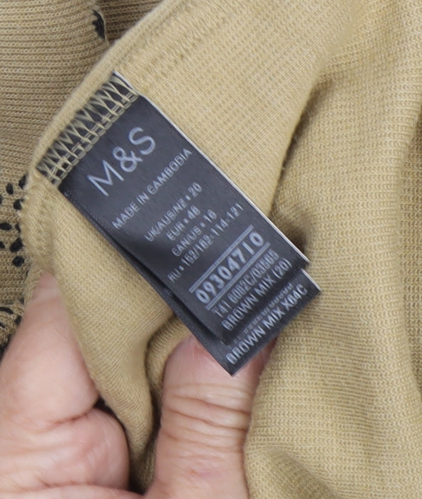 Marks and Spencer Women's Brown Pullover Sweatshirt, Size 20