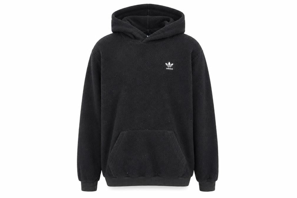 Mens UK M Regular adidas Black Pullover Hoodie