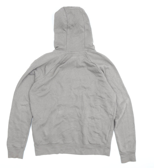 Nike Men's Grey Pullover Hoodie Size S with Logo