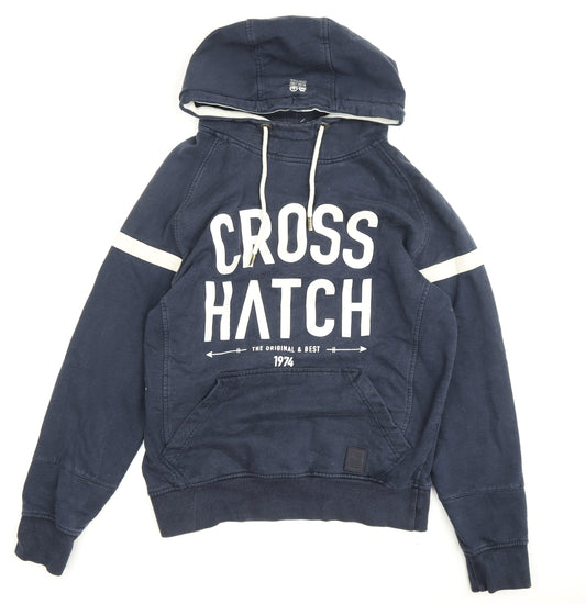 Cross Hatch Men's Blue Pullover Hoodie M
