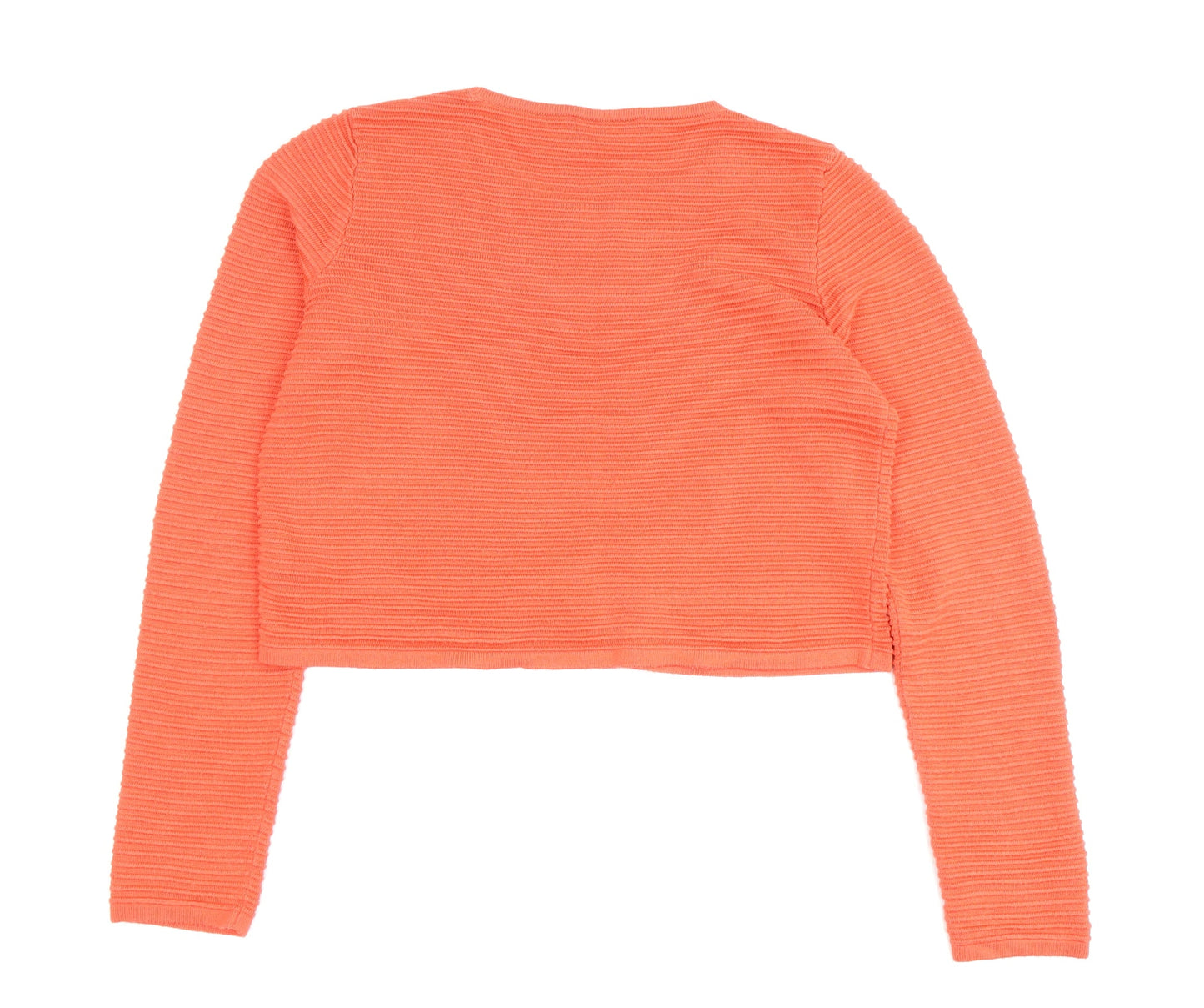 Marks and Spencer Women's Orange Crew Neck Pullover Jumper Size 12