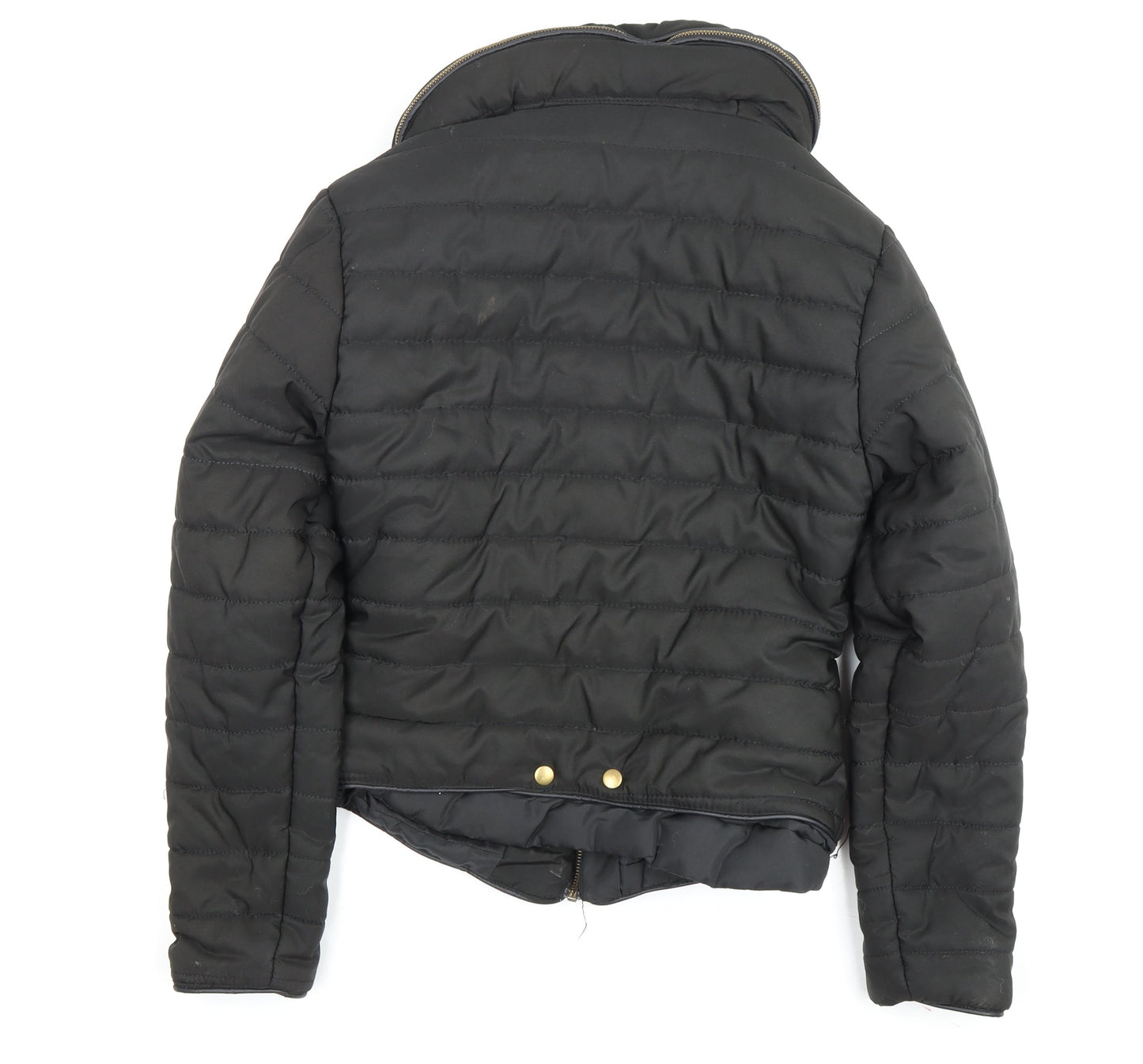 Rising Women's Black Puffer Jacket M with Hood