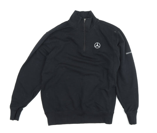 ID Identity Men's Black L 1/4 Zip Sweatshirt