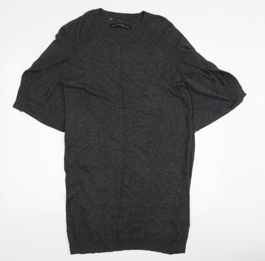 AllSaints Women's Grey Jumper Dress Size 12