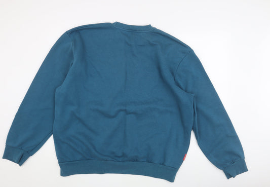 Slazenger Men's Blue Sweatshirt 2XL Pullover Crew Neck