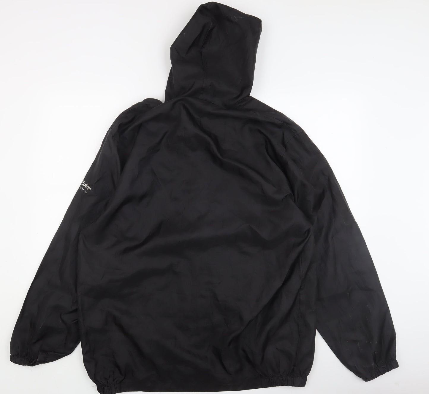 Cotton Traders Men's Black Windbreaker Jacket L