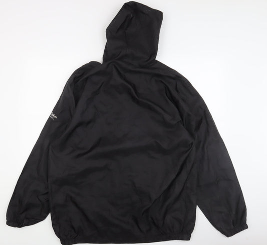 Cotton Traders Men's Black Windbreaker Jacket L