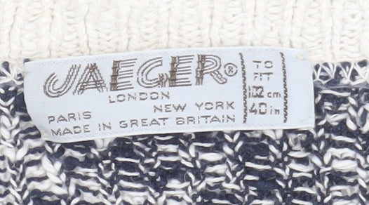 Jaeger Women's Floral Knit Pullover Jumper Size 12