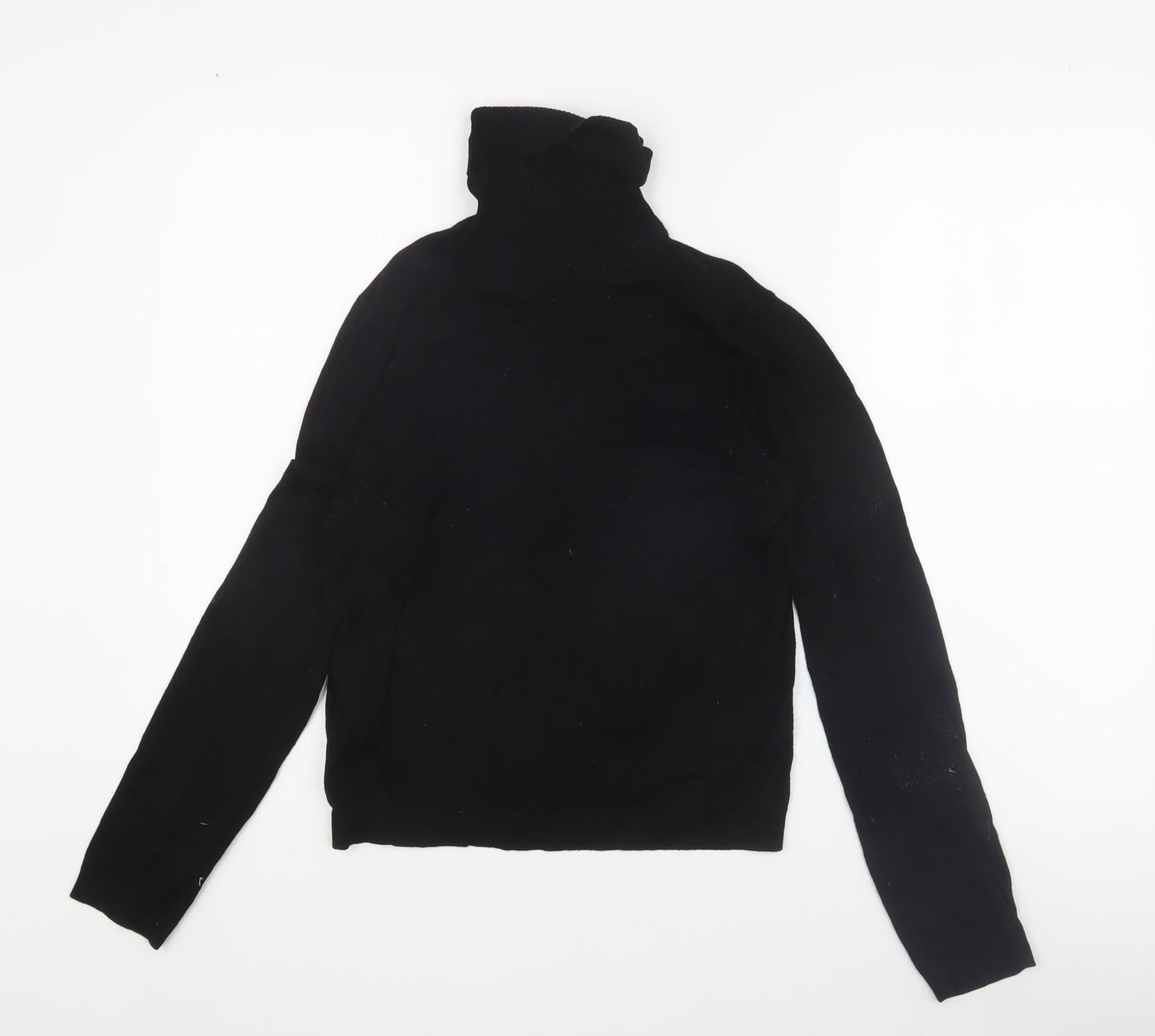 MNG Women's Black Roll Neck Pullover Jumper - Size M