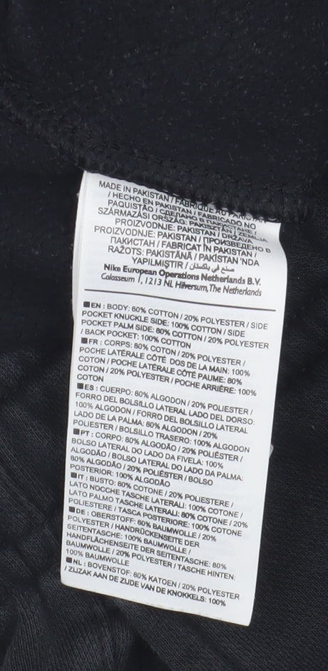 Nike Men's Black Jogger Trousers Small - Athletic Fit