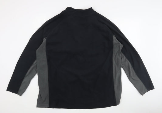 Mountain Warehouse Men's Black 2XL Pullover Fleece